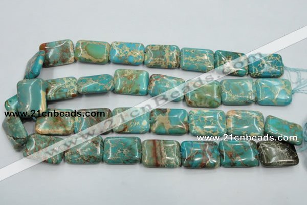 CSE16 15.5 inches 18*25mm rectangle natural sea sediment jasper beads