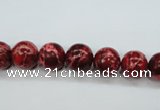 CSE161 15.5 inches 8mm round dyed natural sea sediment jasper beads