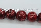 CSE166 15.5 inches 18mm round dyed natural sea sediment jasper beads