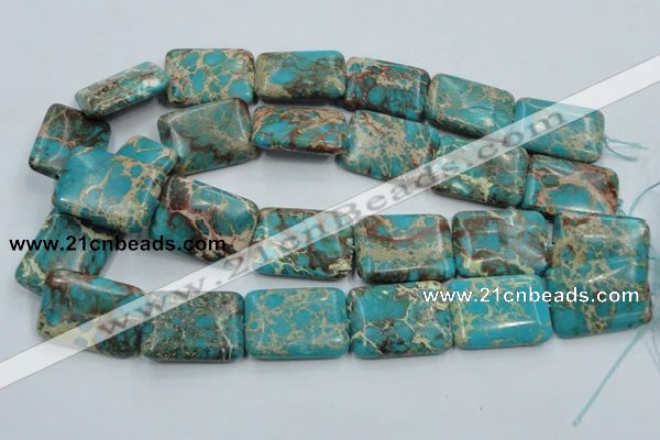 CSE17 15.5 inches 22*30mm rectangle natural sea sediment jasper beads