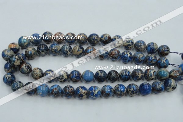 CSE213 15.5 inches 12mm round dyed natural sea sediment jasper beads