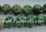 CSE222 15.5 inches 16mm round dyed natural sea sediment jasper beads