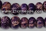 CSE303 15.5 inches 7*10mm – 15*20mm rondelle dyed sea sediment jasper beads