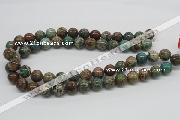 CSE5006 15.5 inches 14mm round natural sea sediment jasper beads