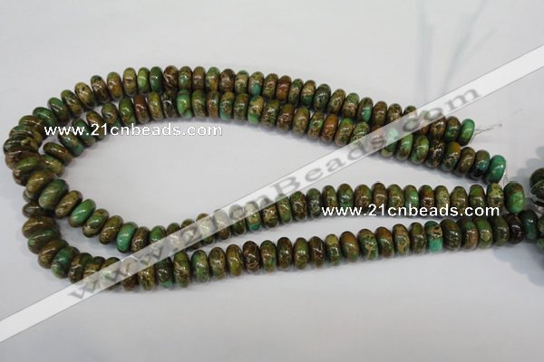 CSE5046 15.5 inches 6*12mm rondelle natural sea sediment jasper beads