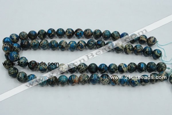 CSE62 15.5 inches 12mm round dyed natural sea sediment jasper beads