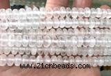 CSE620 15 inches 5*8mm rondelle selenite gemstone beads