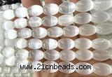 CSE636 15 inches 10*14mm rice selenite beads wholesale