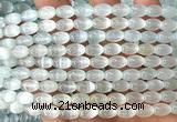 CSE644 15 inches 6*9mm rice selenite beads wholesale