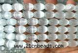 CSE646 15 inches 10*14mm rice selenite beads wholesale