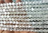 CSE650 15 inches 6mm round selenite beads wholesale