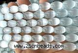 CSE656 15 inches 10*14mm rice selenite beads wholesale