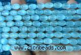 CSE664 15 inches 6*9mm rice selenite beads wholesale