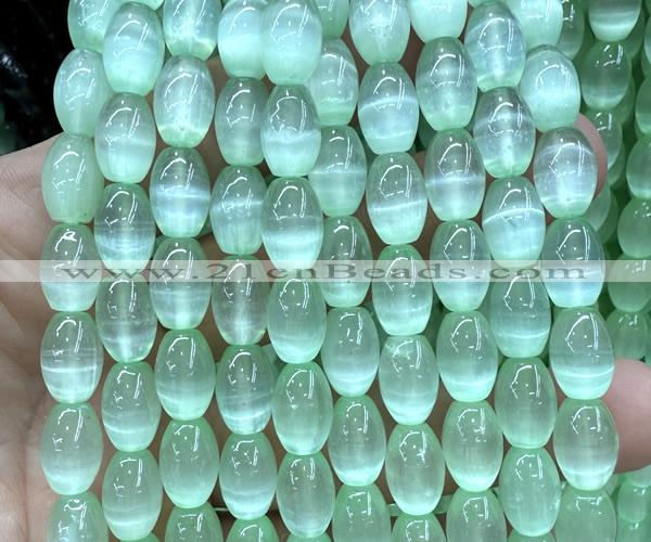 CSE675 15 inches 8*12mm rice selenite beads wholesale