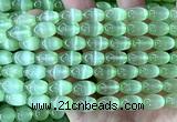 CSE685 15 inches 8*12mm rice selenite beads wholesale