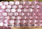 CSE708 15 inches 8*12mm drum selenite beads wholesale