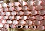 CSE716 15 inches 10*14mm rice selenite beads wholesale