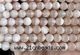 CSE722 15 inches 10mm round selenite beads wholesale
