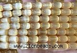 CSE738 15 inches 8*12mm drum selenite beads wholesale