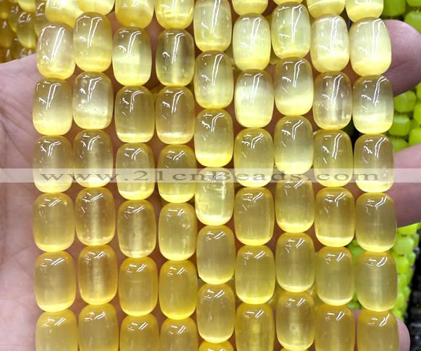 CSE748 15 inches 8*12mm drum selenite beads wholesale