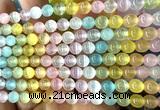 CSE750 15 inches 6mm round rainbow selenite beads wholesale