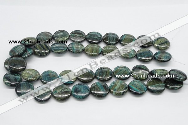 CSG18 15.5 inches 10mm flat round long spar gemstone beads wholesale