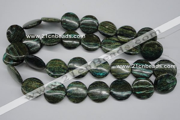 CSG21 15.5 inches 30mm flat round long spar gemstone beads wholesale