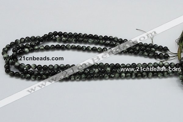 CSH01 15.5 inches 6mm round natural seraphinite gemstone beads