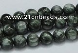 CSH02 15.5 inches 8mm round natural seraphinite gemstone beads
