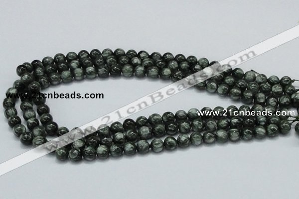 CSH02 15.5 inches 8mm round natural seraphinite gemstone beads