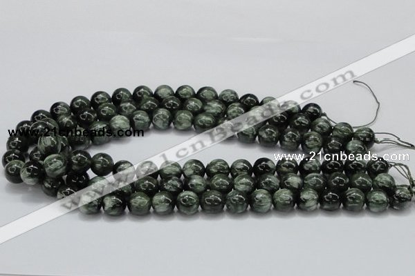 CSH04 15.5 inches 12mm round natural seraphinite gemstone beads