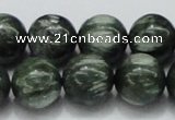CSH06 15.5 inches 16mm round natural seraphinite gemstone beads