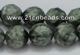 CSH10 15.5 inches 16mm faceted round natural seraphinite beads