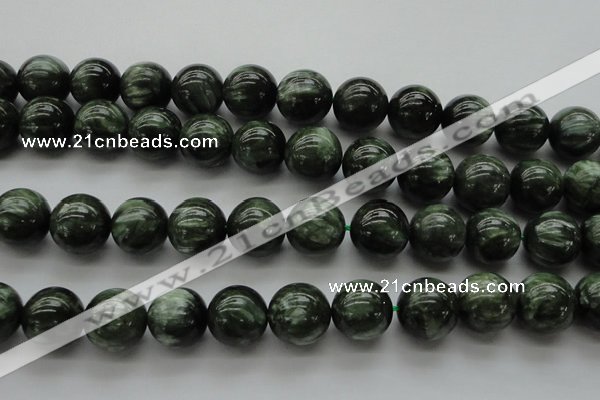 CSH204 15.5 inches 12mm round AA grade natural seraphinite beads