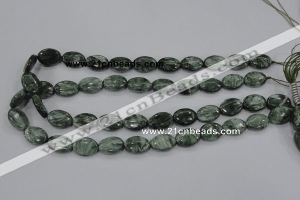 CSH50 15.5 inches 15*20mm oval natural seraphinite gemstone beads