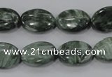 CSH55 15.5 inches 12*16mm oval natural seraphinite gemstone beads