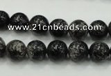 CSI02 15.5 inches 10mm round silver scale stone beads wholesale