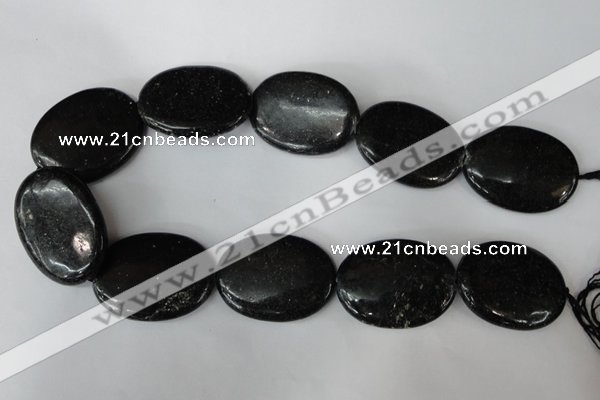 CSI100 15.5 inches 30*40mm oval silver scale stone beads wholesale