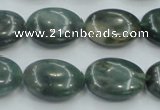 CSJ206 15.5 inches 15*20mm oval serpentine jade gemstone beads