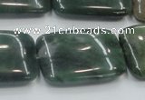 CSJ208 15.5 inches 22*30mm rectangle serpentine jade gemstone beads