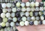 CSJ303 15.5 inches 10mm round serpentine new jade beads wholesale