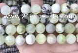 CSJ305 15.5 inches 14mm round serpentine new jade beads wholesale