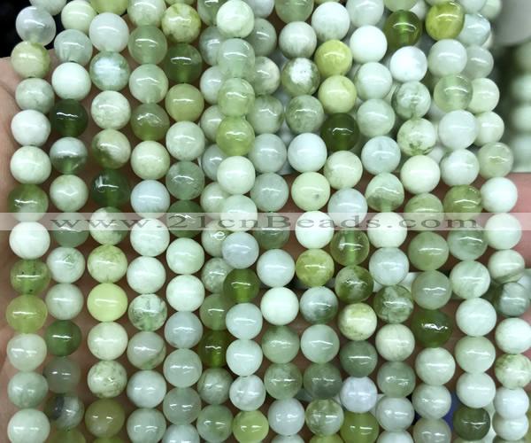 CSJ330 15 inches 4mm round Xiuyu jade beads wholesale