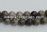 CSL01 15.5 inches 8mm round silver leaf jasper beads wholesale