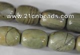 CSL107 15.5 inches 16*20mm drum silver leaf jasper beads wholesale