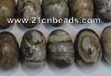 CSL20 15.5 inches 13*20mm rondelle silver leaf jasper beads wholesale