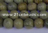 CSL202 15.5 inches 8mm round silver leaf jasper beads wholesale