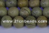 CSL203 15.5 inches 10mm round silver leaf jasper beads wholesale