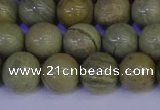CSL203 15.5 inches 10mm round silver leaf jasper beads wholesale