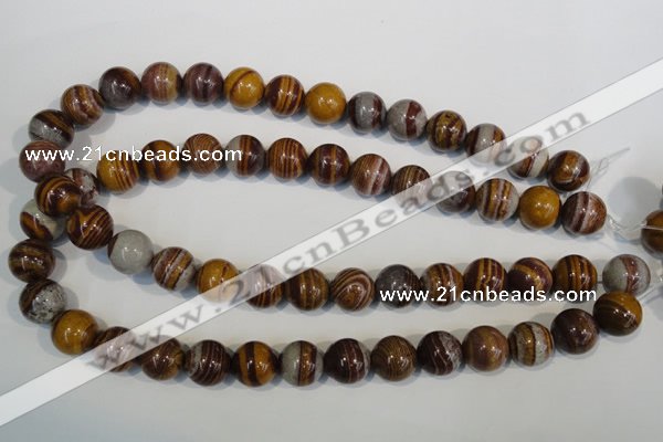CSL84 15.5 inches 14mm round silver leaf jasper beads wholesale